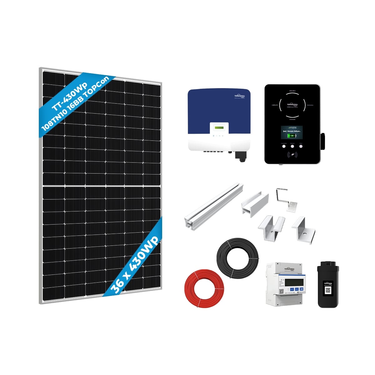 Üç Faz 15kWe On Grid Medium Paket